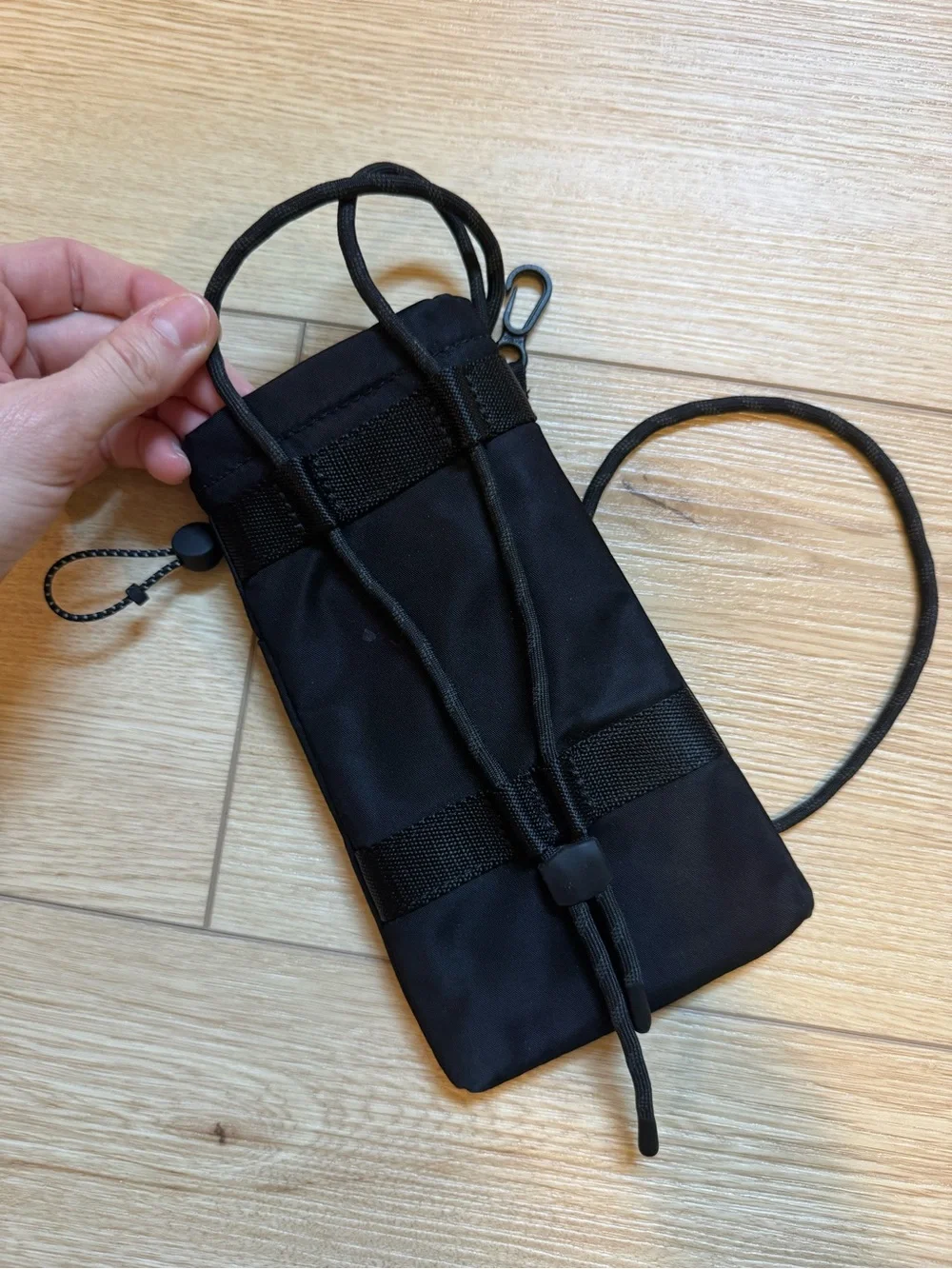 lululemon black crossbody wallet phone holder bag